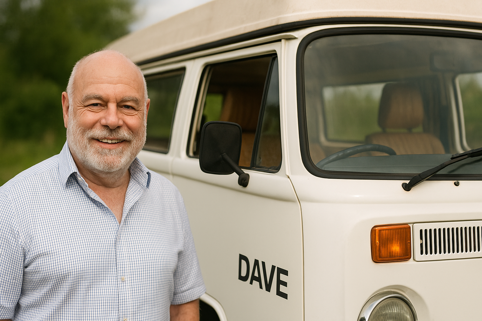 Dave on his travels.