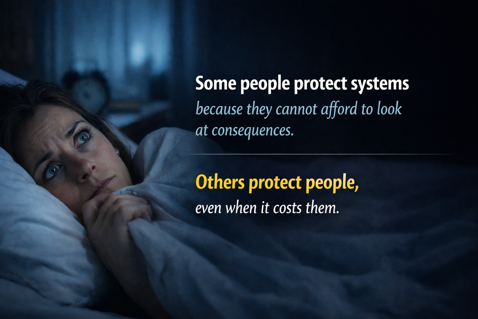 Sleepless nights over financial harm