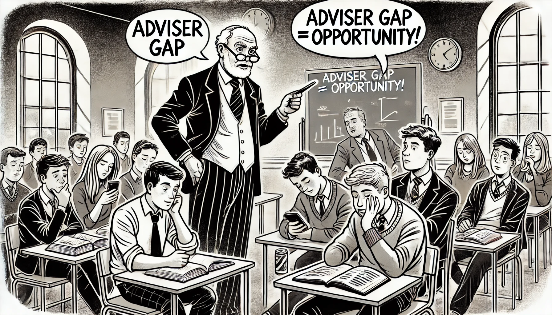 The imaginary adviser gap