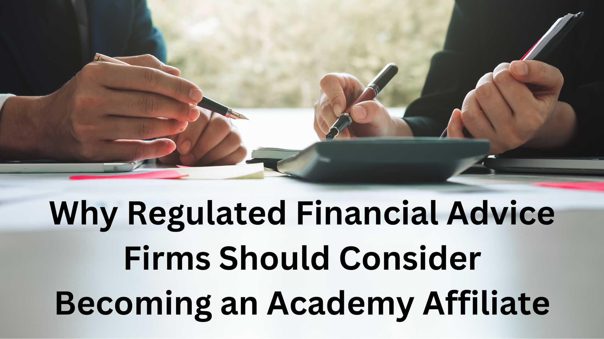 Why regulated should affiliate